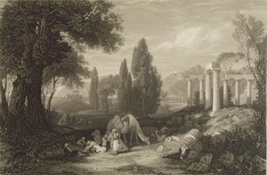 布莱恩的梦，由James T. Willmore（1800-63）1833年刻（bw litho） 作者 查尔斯·洛克·伊斯特莱克